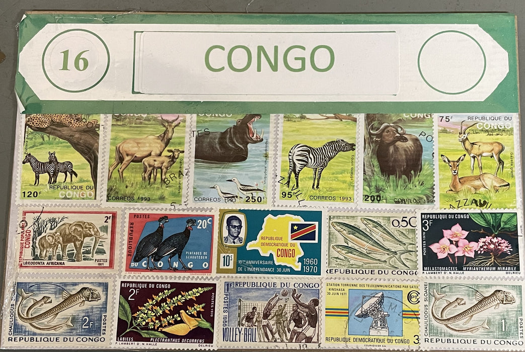 Congo Stamp Packet