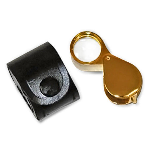 Whitman 1029G Gold 10X Triplet Magnifier