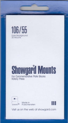 Showgard Stamp Mount 106/55 Black