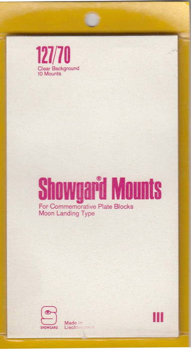 Showgard Stamp Mount 127/70 Clear
