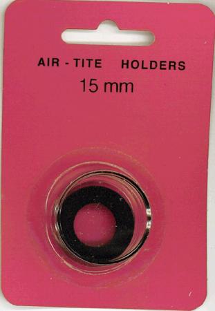 15mm Air-Tite Coin Capsule Black Ring