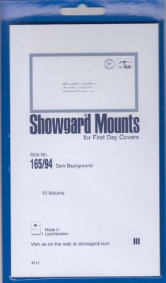 Showgard Stamp Mount 165/94 Black