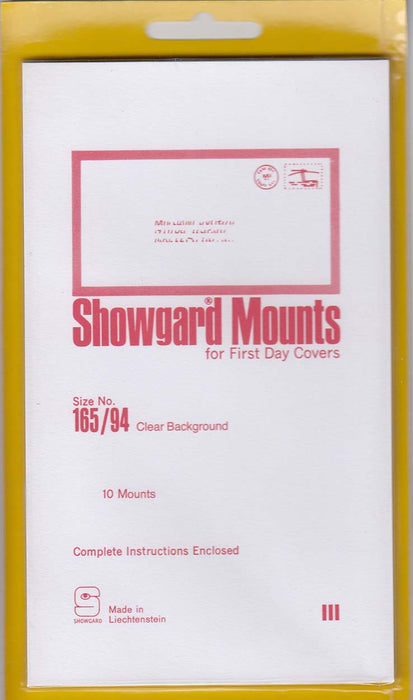 Showgard Stamp Mount 165/94 Clear