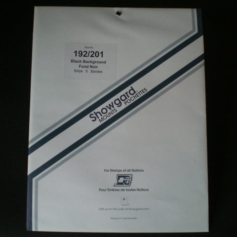 Showgard Stamp Mount 192/201 Black