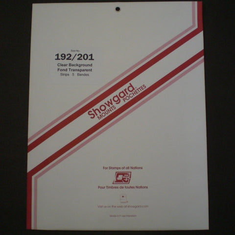 Showgard Stamp Mount 192/201 Clear