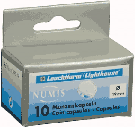 19mm -Lighthouse Coin Capsules