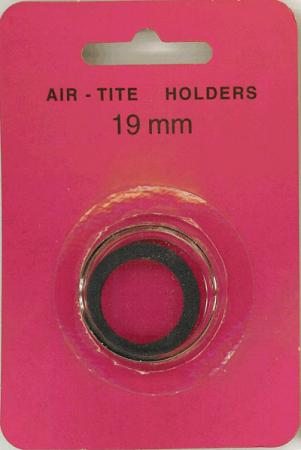 19mm Air-Tite Coin Capsule Black Ring