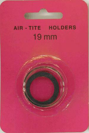 19mm Air-Tite Coin Capsule Black Ring