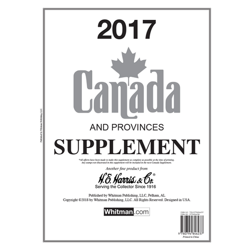 Canada 2017 Harris Supplements