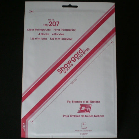 Showgard Stamp Mount 120/207 Clear