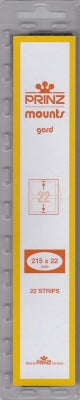 Prinz Stamp Mount 22 215 x 22 mm Strips Clear