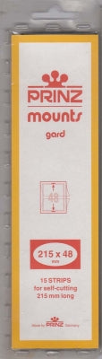 Prinz Stamp Mount 48 215 x 48 mm Strips Clear