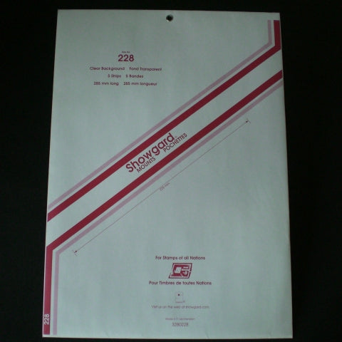 Showgard Stamp Mount 280/228 Clear