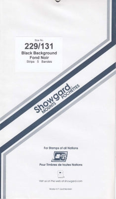 Showgard Stamp Mount 229/131 Black