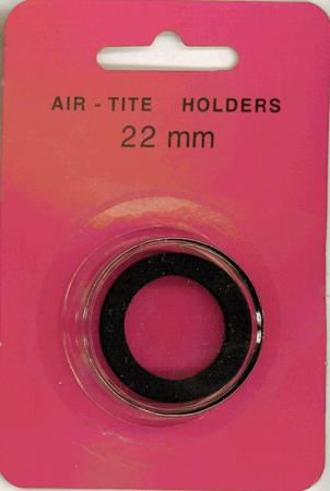 22mm Air-Tite Coin Capsule Black Ring