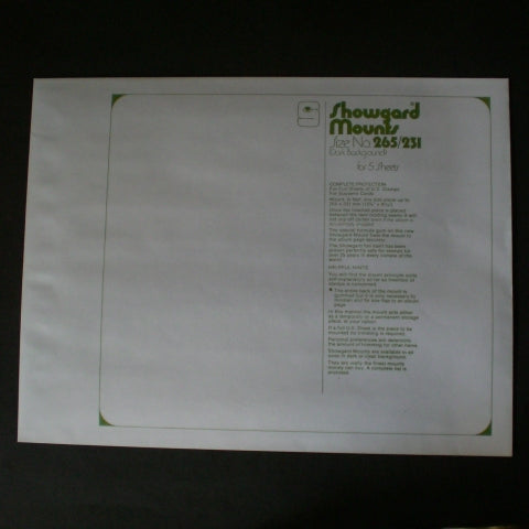 Showgard Stamp Mount 265/231 Black