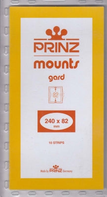 Prinz Stamp Mount 82 240 x 82 mm Strips Clear