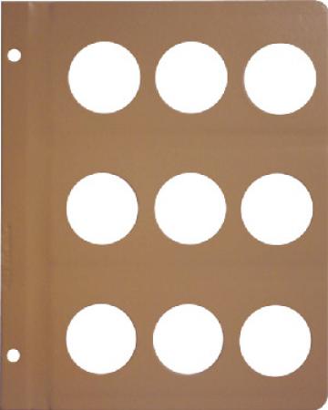 Dansco Blank Page 40mm 9 Openings