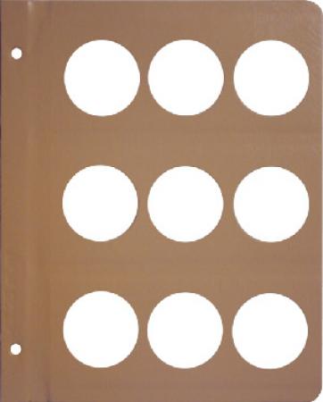 Dansco Blank Page 43.25mm 9 Openings