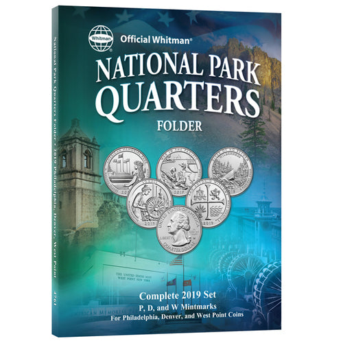 4761 National Park Quarters Folder, 2019 with W Mint Mark