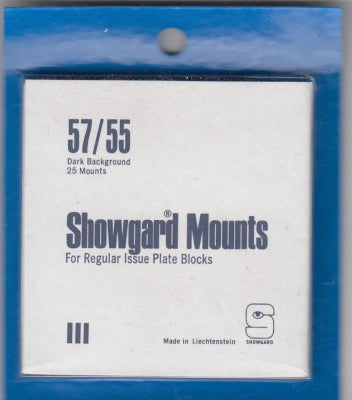 Showgard Stamp Mount 57/55 Black