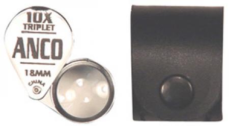 Whitman 1029 Chrome 10X Triplet Magnifier