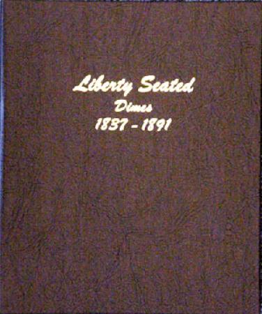 6122 Liberty Seated Dimes Dansco Album