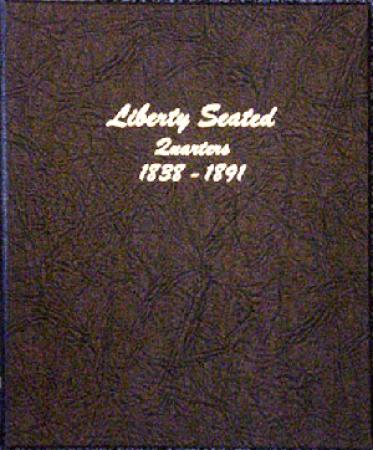 6142 Liberty Seated Quarters Dansco Album