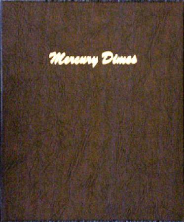 7123 Mercury Dimes Dansco Album