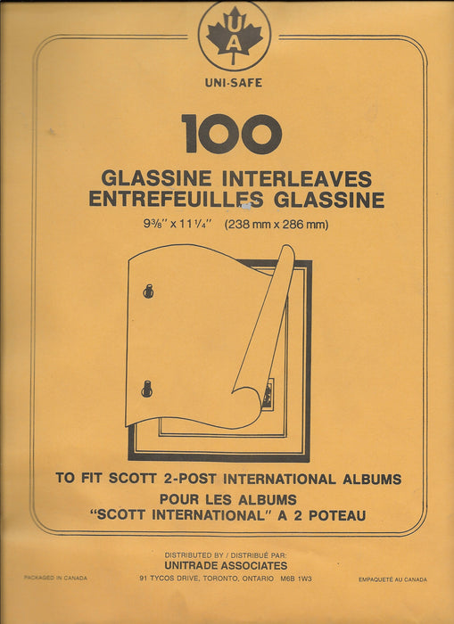 Glassine Interleaving - 100 pack Scott