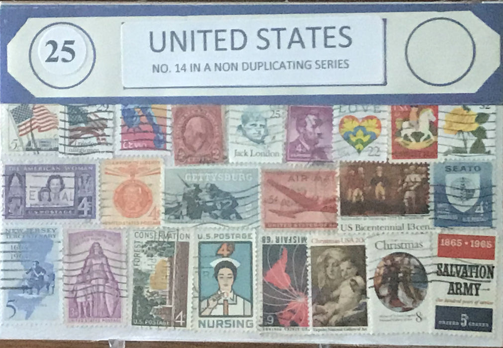 U.S. 14 Stamp Packet