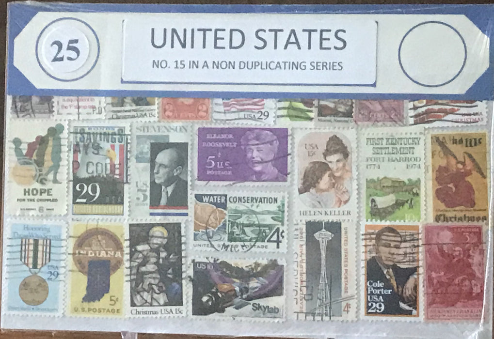 U.S. 15 Stamp Packet