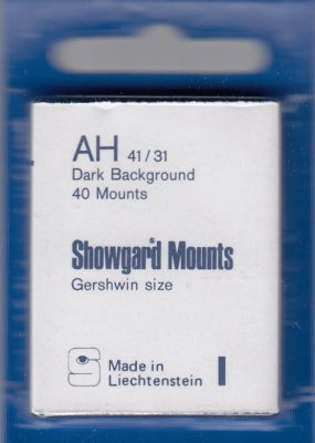 Showgard Stamp Mount AH 41/31 Black