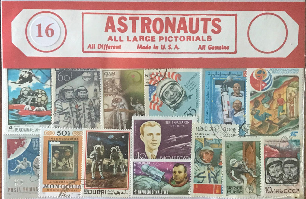 Astronauts Stamp Packet
