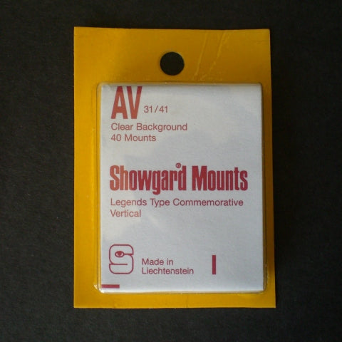 Showgard Stamp Mount AV 31/41 Clear