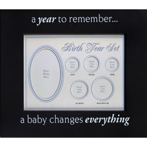 Baby Boy Birth Year Frame