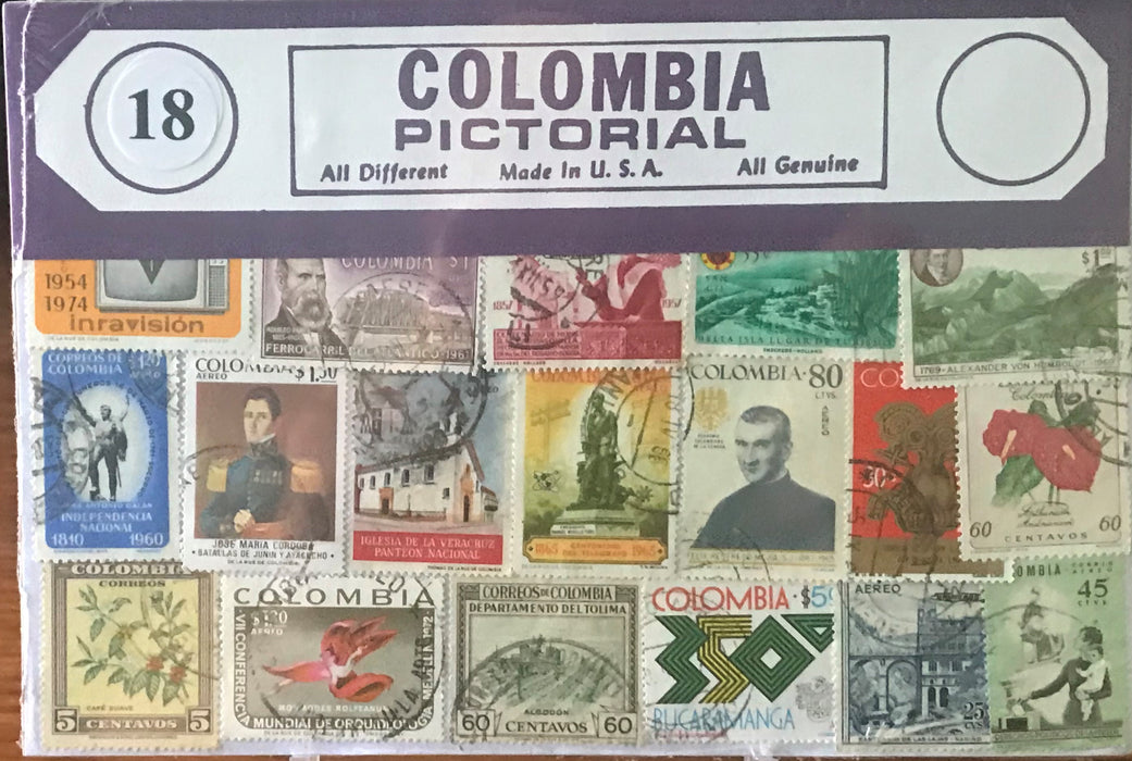Columbia Stamp Packet