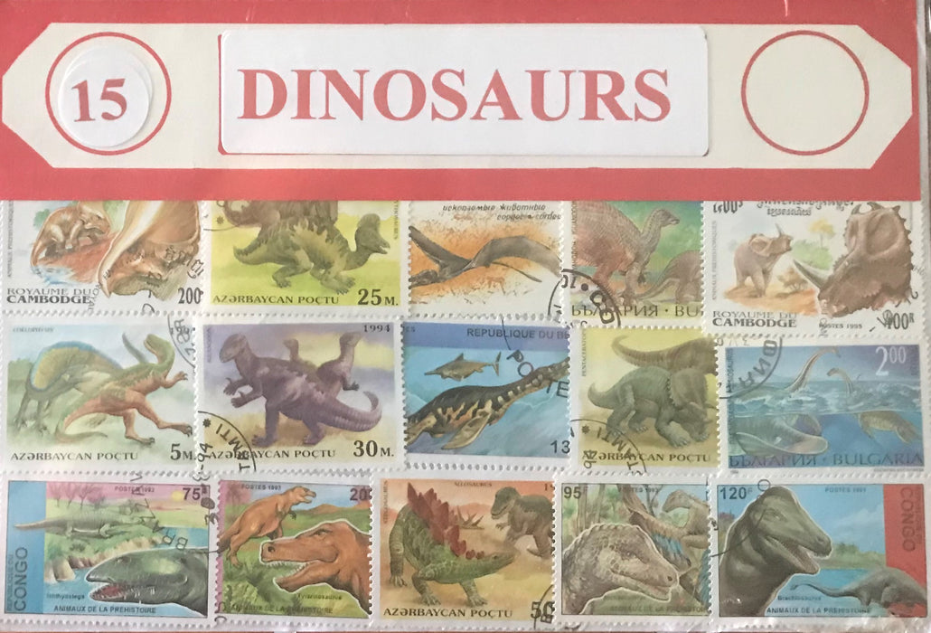 Dinosaurs Stamp Packet