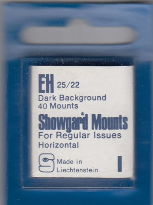 Showgard Stamp Mount EH 25/22 Black