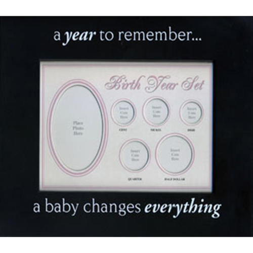 Baby Girl Birth Year Frame