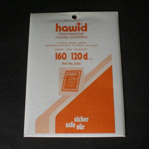 Hawid Stamp Mount 160 x 120d-C Clear