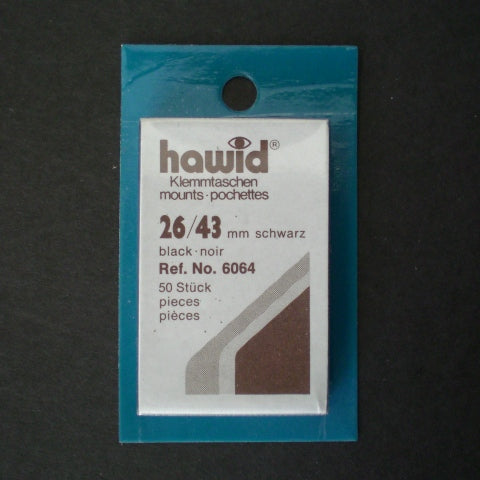 Hawid Stamp Mount H26 x 43 Black