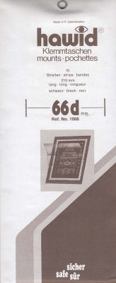 Hawid Stamp Mount H66d 210x66 Black