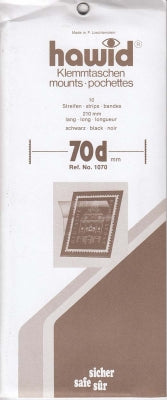 Hawid Stamp Mount H70d 210x70 Black