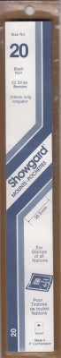 Showgard Stamp Mount 20 215x20 Black