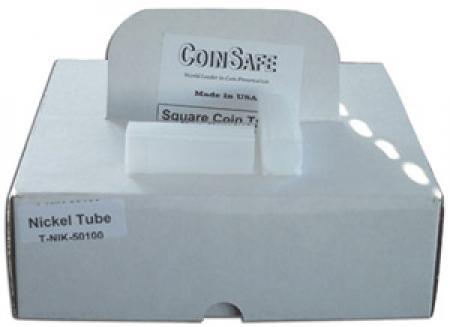 Nickel Square Coin Tubes(Quantity 100)