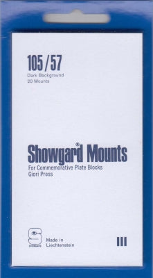 Showgard Pre-Cut Plate Block Stamp Mounts