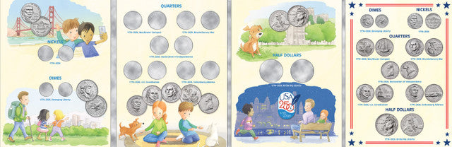 5536- Happy Birthday America! Children’s Coin Folder - United States 250th Anniversary: 2026 (Single Mint)