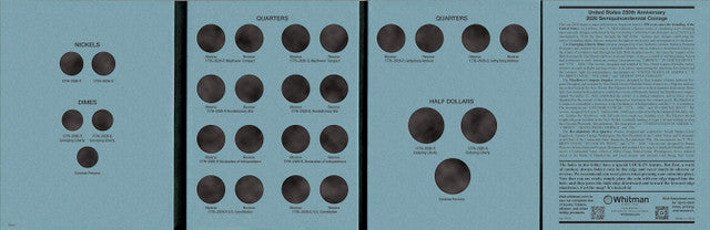 5537- Official Whitman® Coin Folder - United States 250th Anniversary Collection: 2026