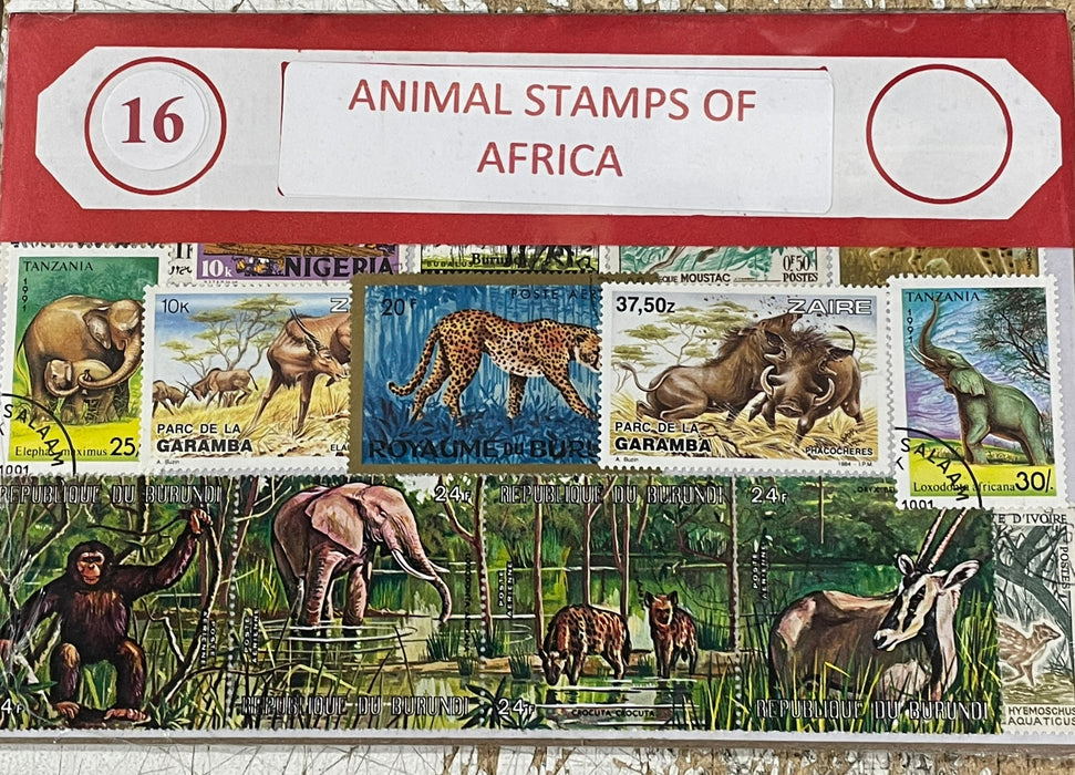 Animal Stamps of Africa Stamp Packet